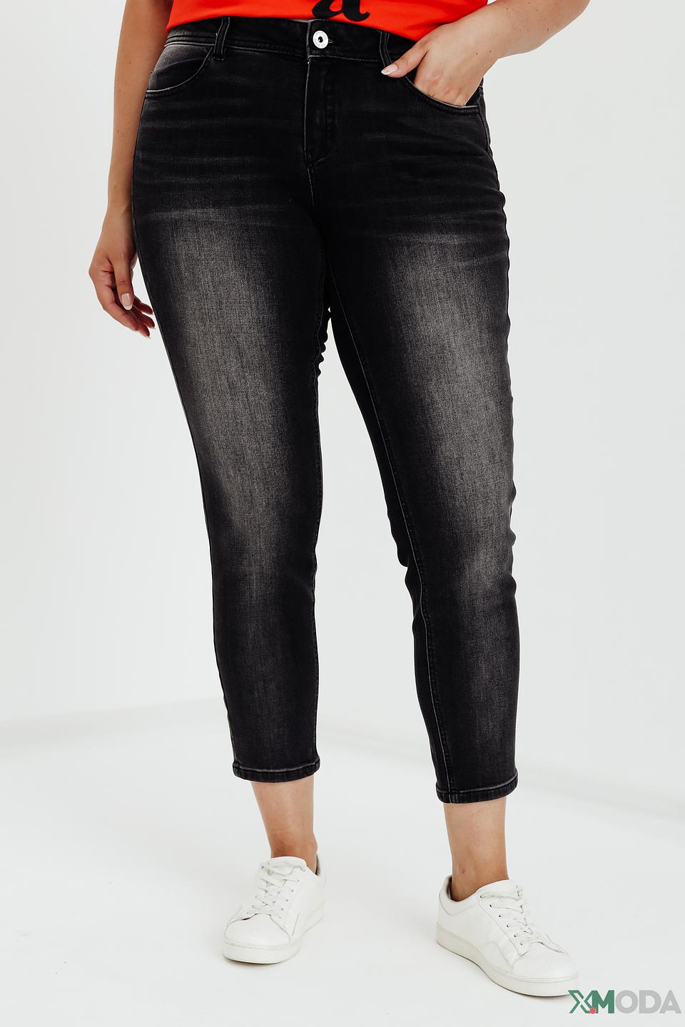 Джинсы Taifun серые с потертостями