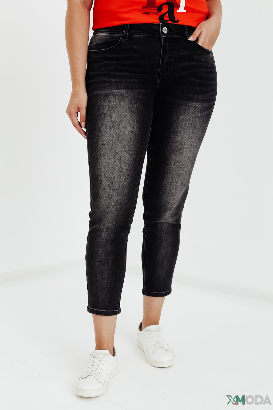 Джинсы Taifun серые с потертостями