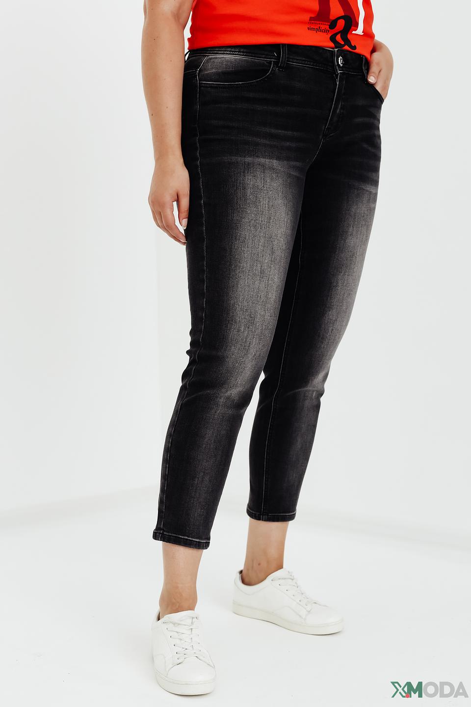 Джинсы Taifun серые с потертостями