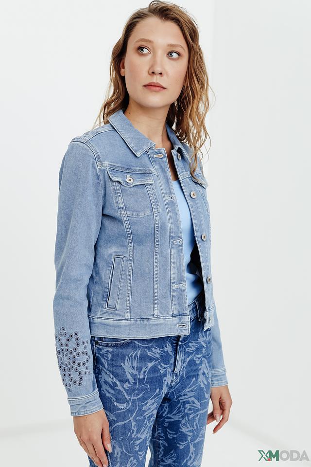 Джинсовый жакет Taifun с вышивкой