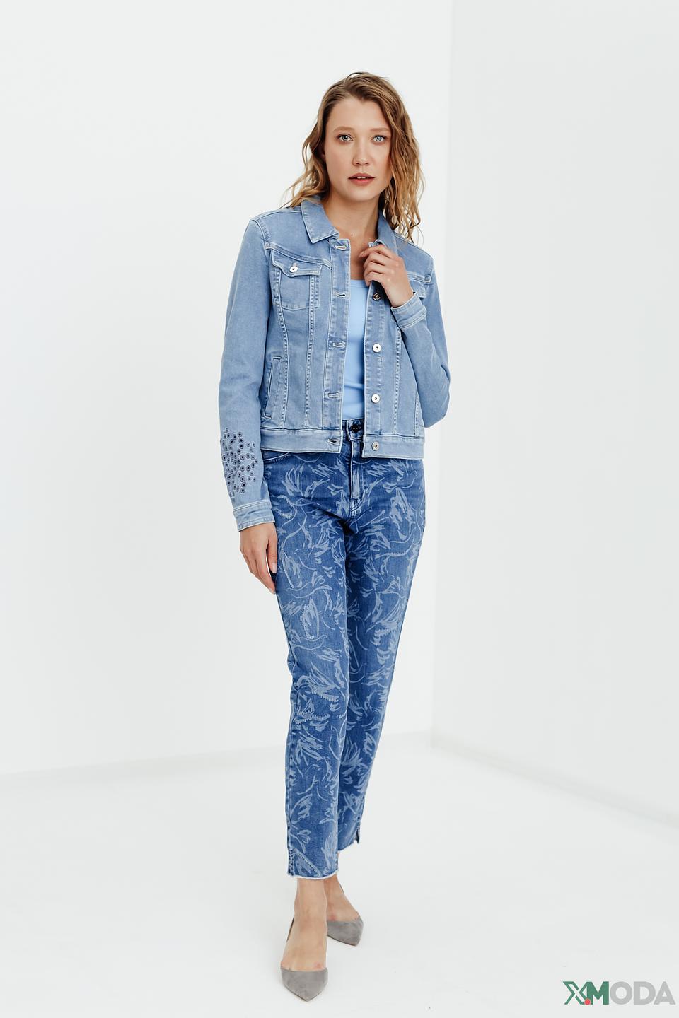 Джинсовый жакет Taifun с вышивкой