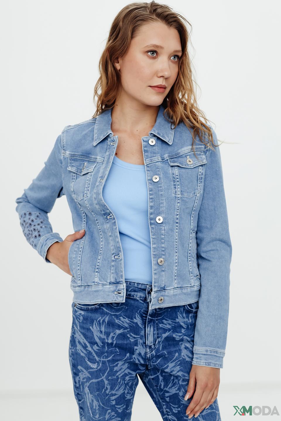 Джинсовый жакет Taifun с вышивкой