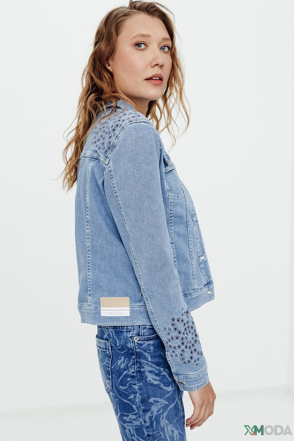 Джинсовый жакет Taifun с вышивкой