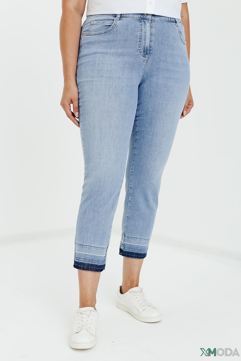 Джинсы Samoon капри голубые