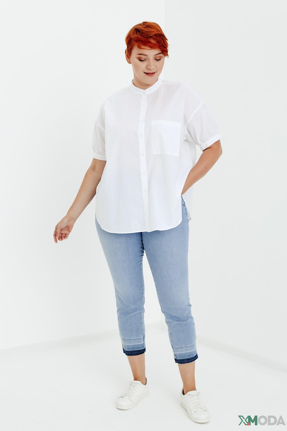 Джинсы Samoon капри голубые