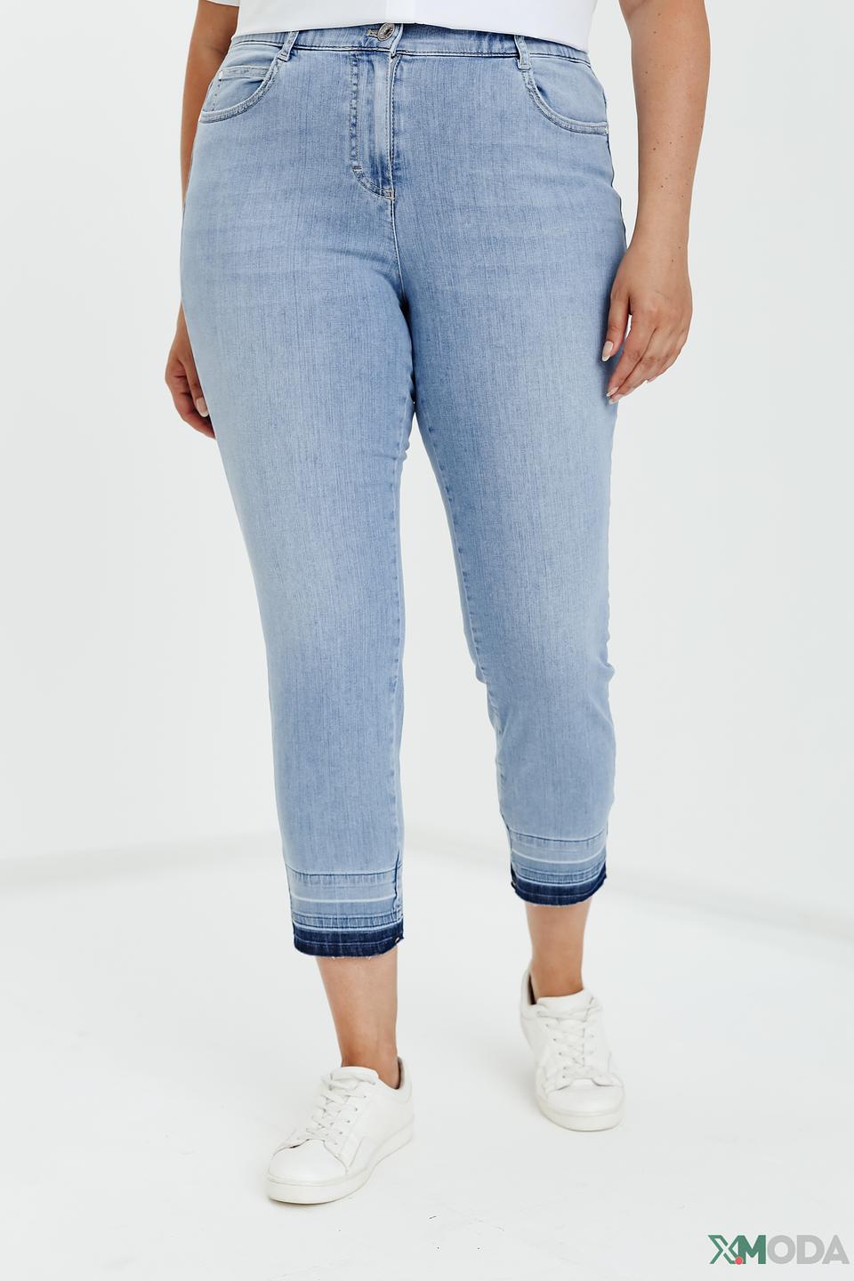 Джинсы Samoon капри голубые