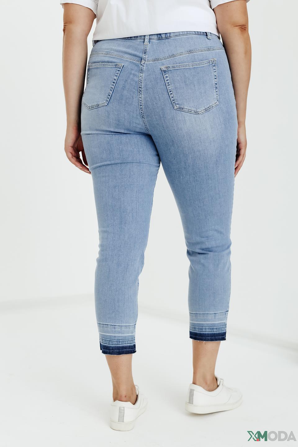 Джинсы Samoon капри голубые