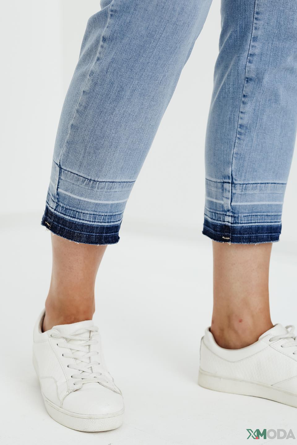 Джинсы Samoon капри голубые