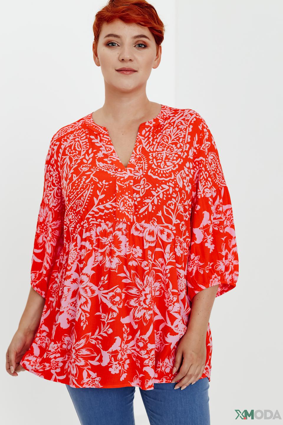 Блуза Via Appia с цветочным принтом