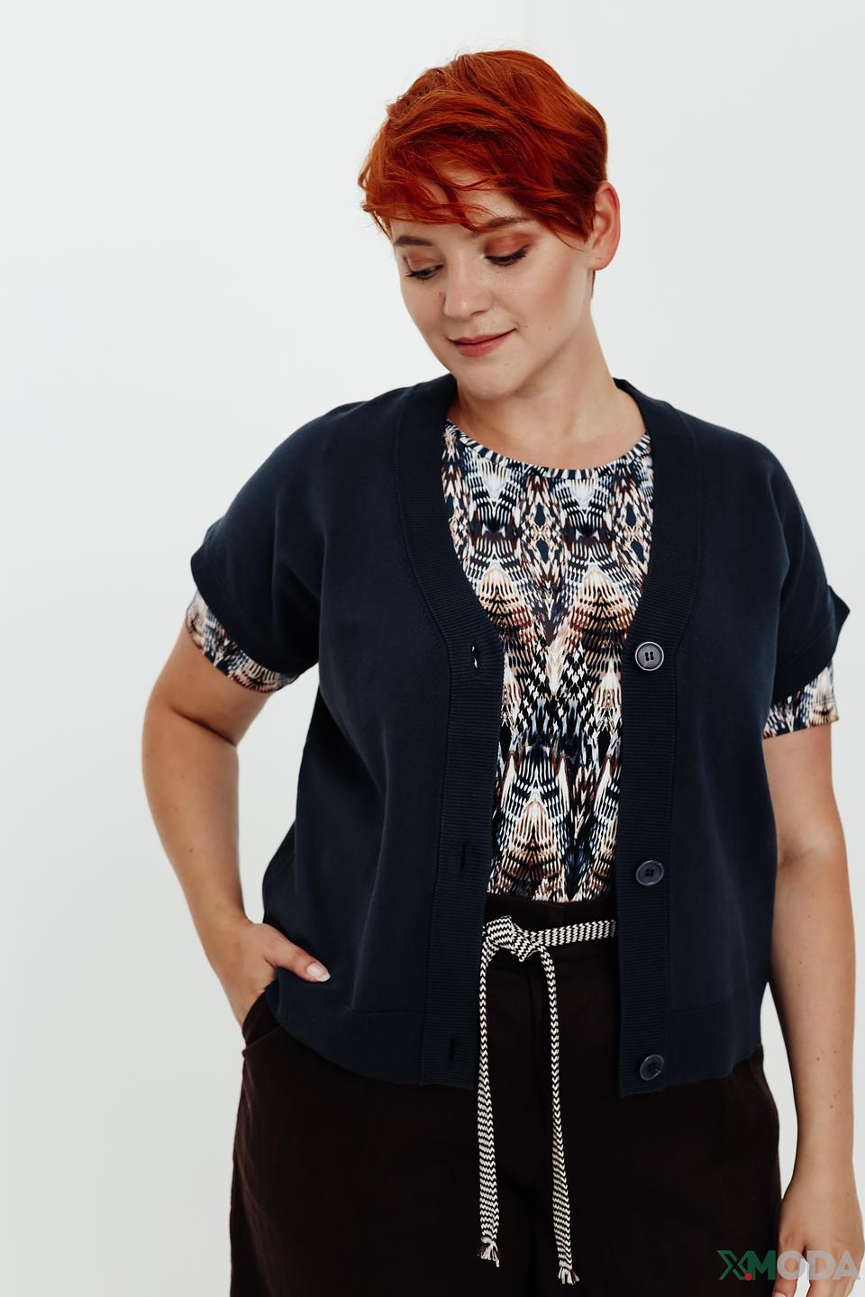 Кардиган Gerry Weber короткий тёмно-синий