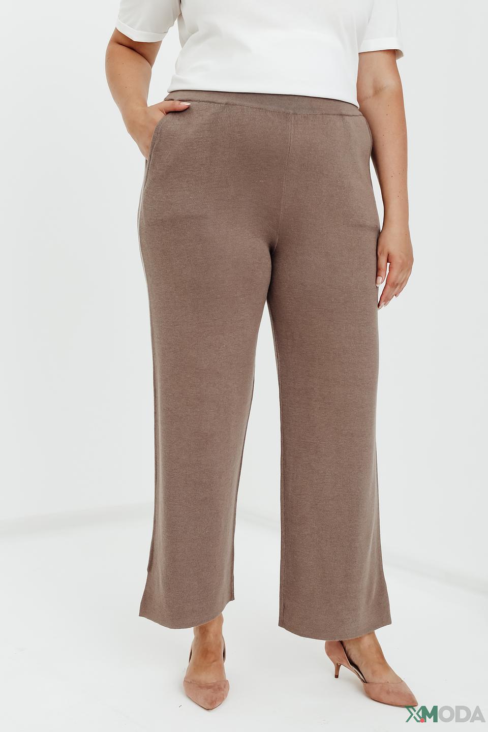 Брюки Taifun палаццо коричневые