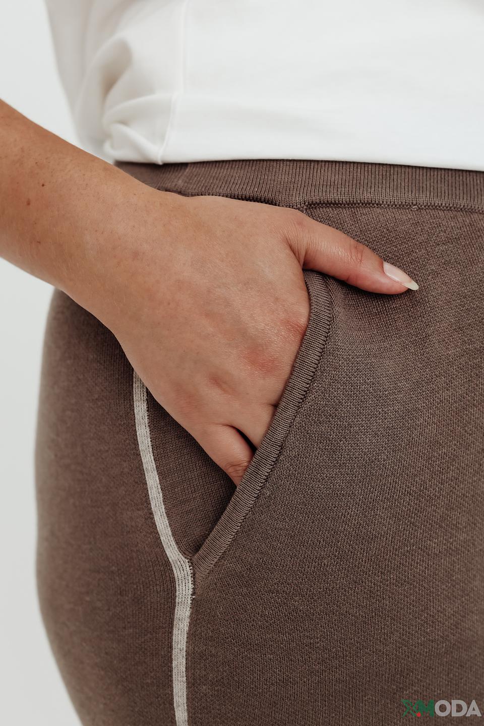 Брюки Taifun палаццо коричневые