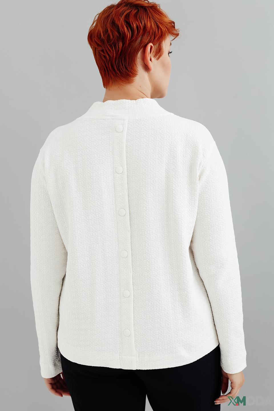 Пуловер Gerry Weber белый с текстурой