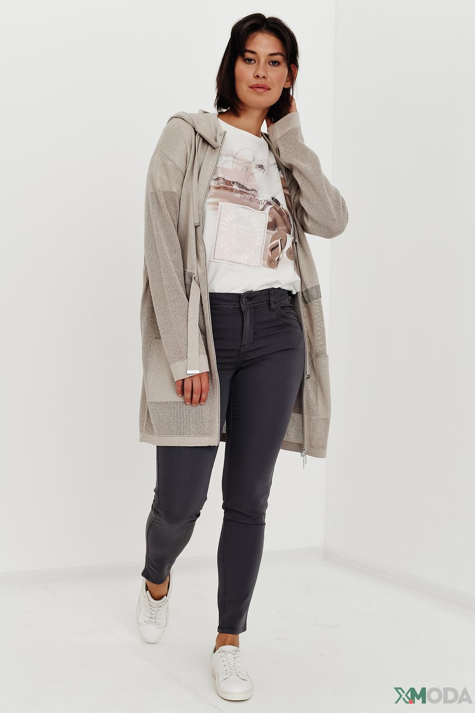 Жакет Monari с капюшоном бежевый