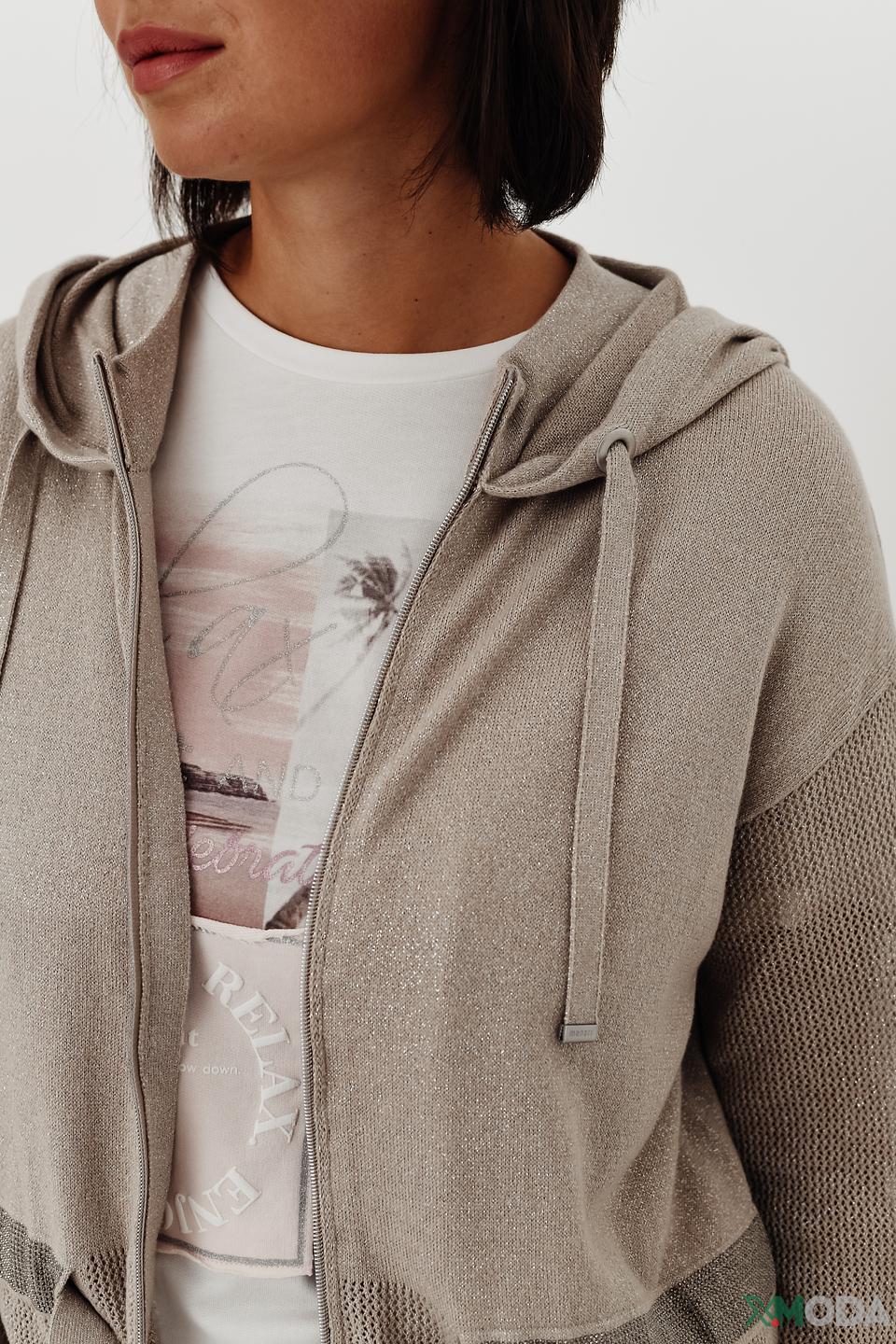 Жакет Monari с капюшоном бежевый