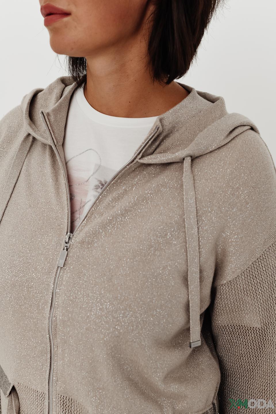 Жакет Monari с капюшоном бежевый