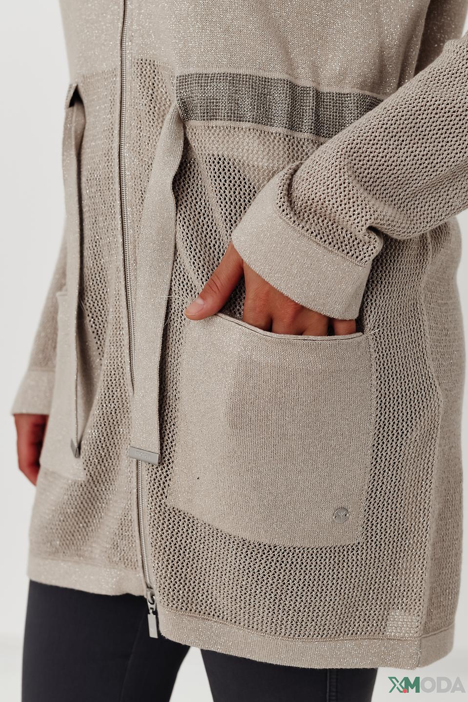 Жакет Monari с капюшоном бежевый
