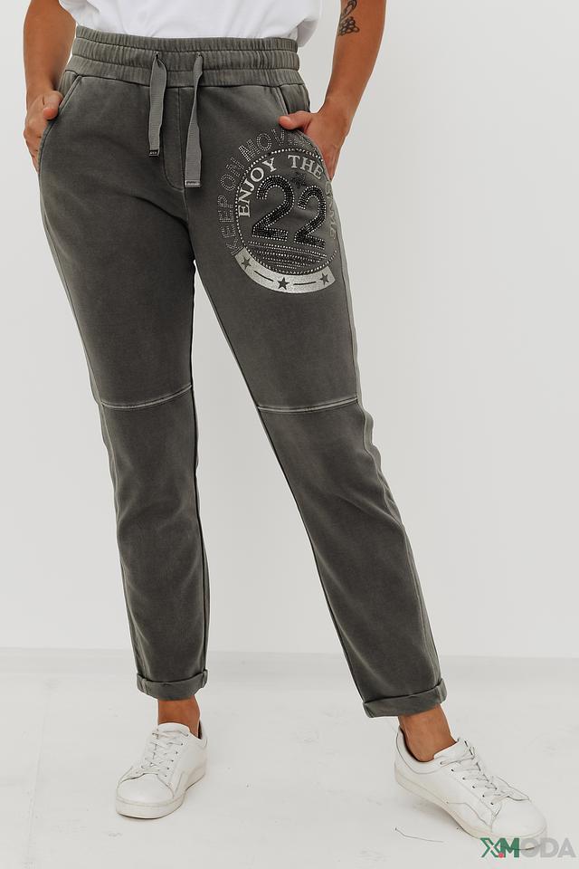 Брюки Monari серые с принтом