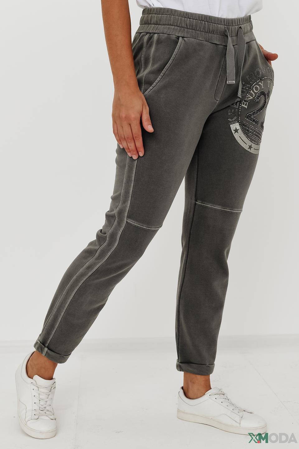 Брюки Monari серые с принтом