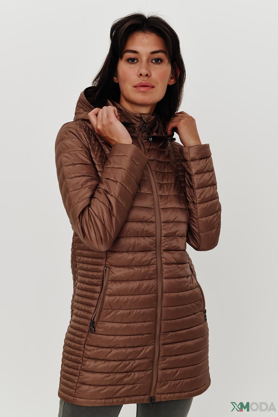 Пальто Bugatti стеганое коричневое