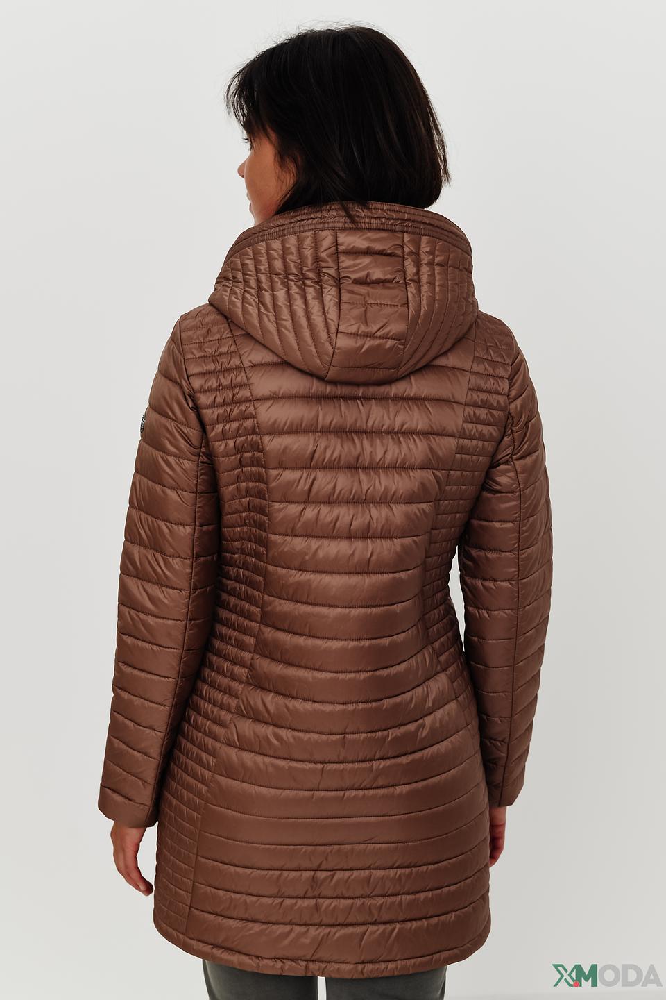 Пальто Bugatti стеганое коричневое