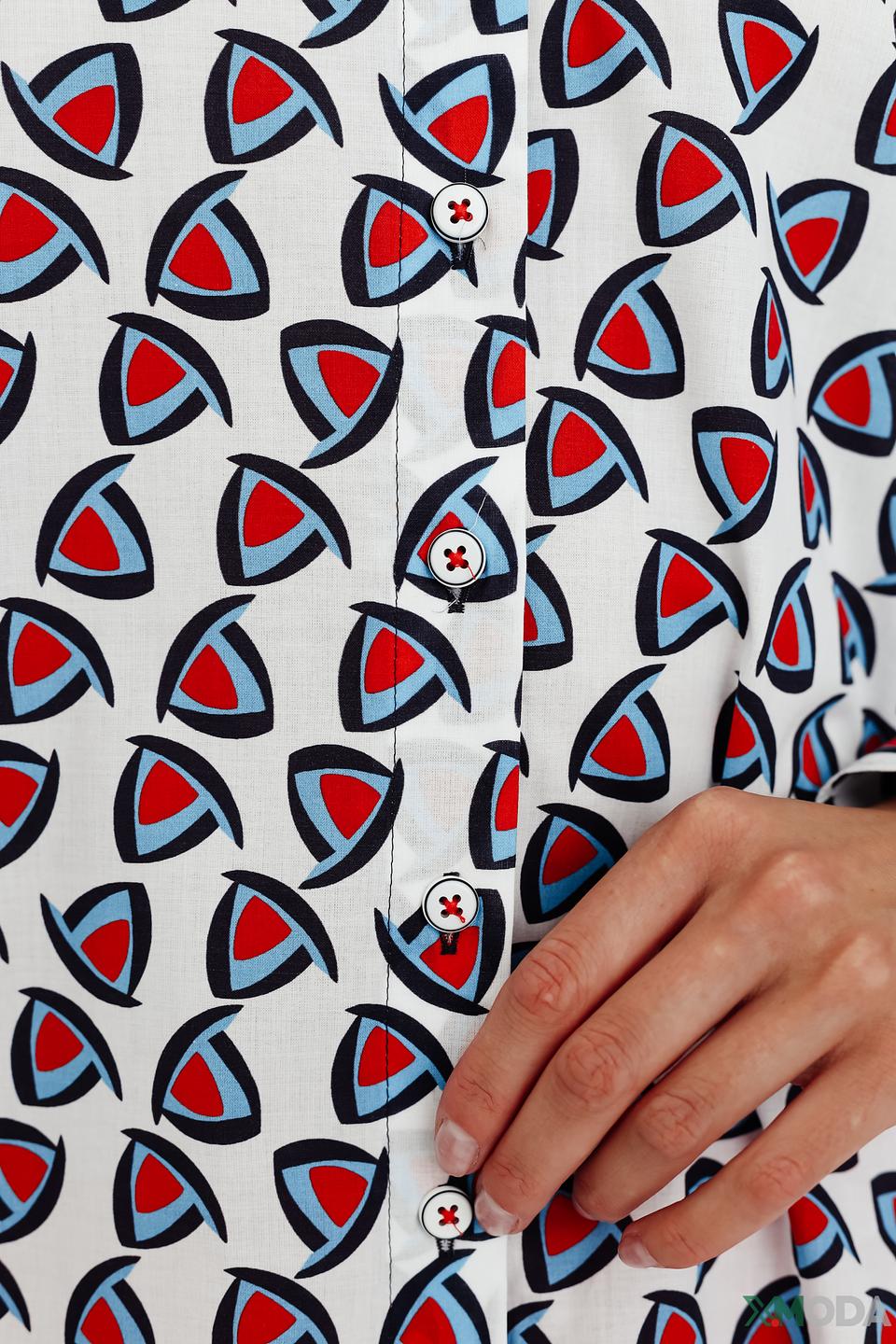 Рубашка Erfo с принтом