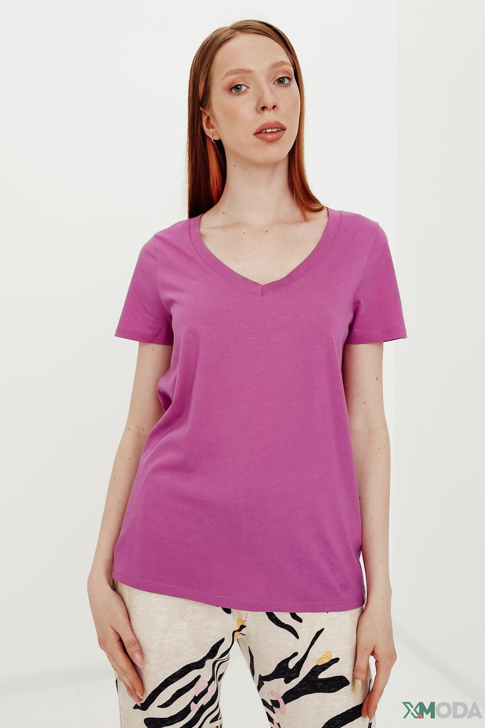 Футболка Oui женская фуксия