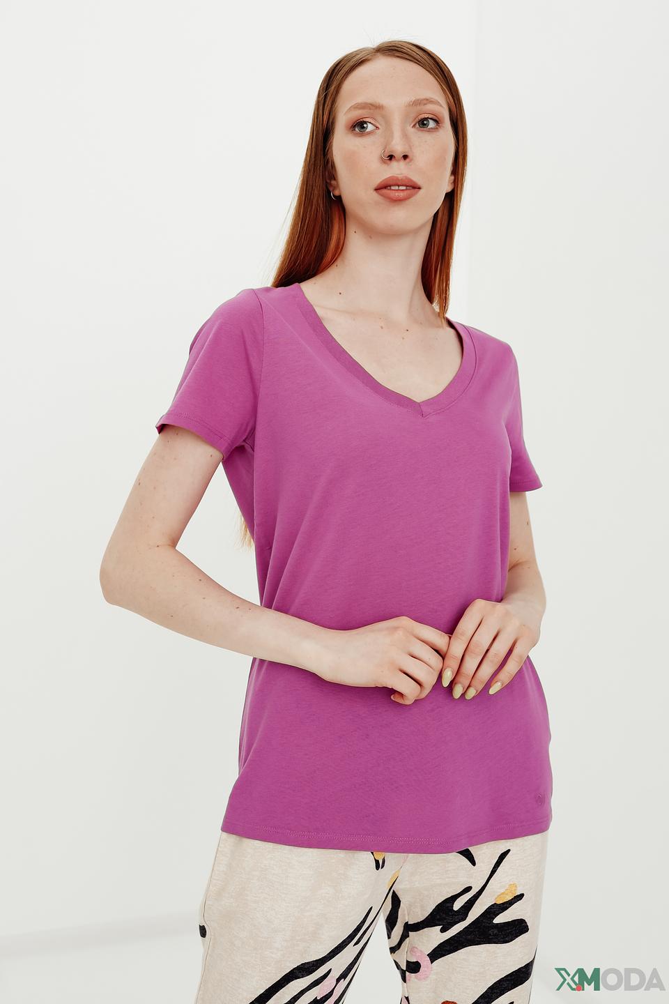 Футболка Oui женская фуксия
