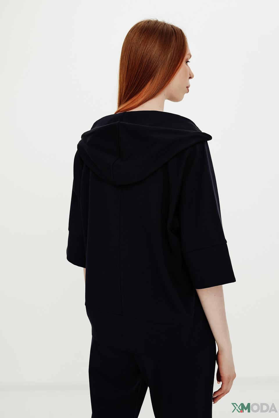 Толстовка Margittes чёрная на молнии