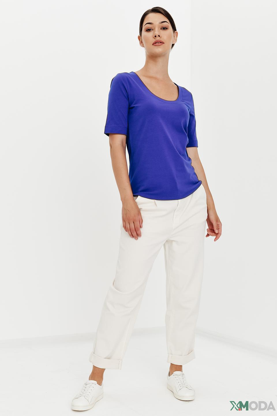 Футболка Oui женская синяя