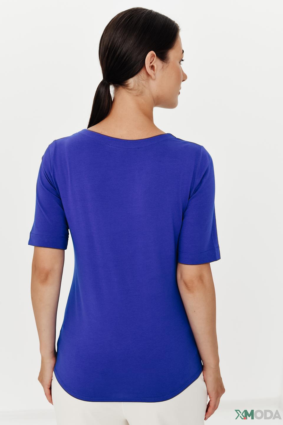 Футболка Oui женская синяя