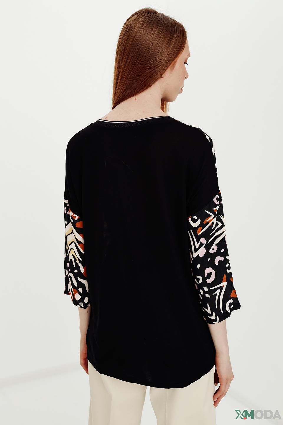 Блуза Oui с принтом абстракция