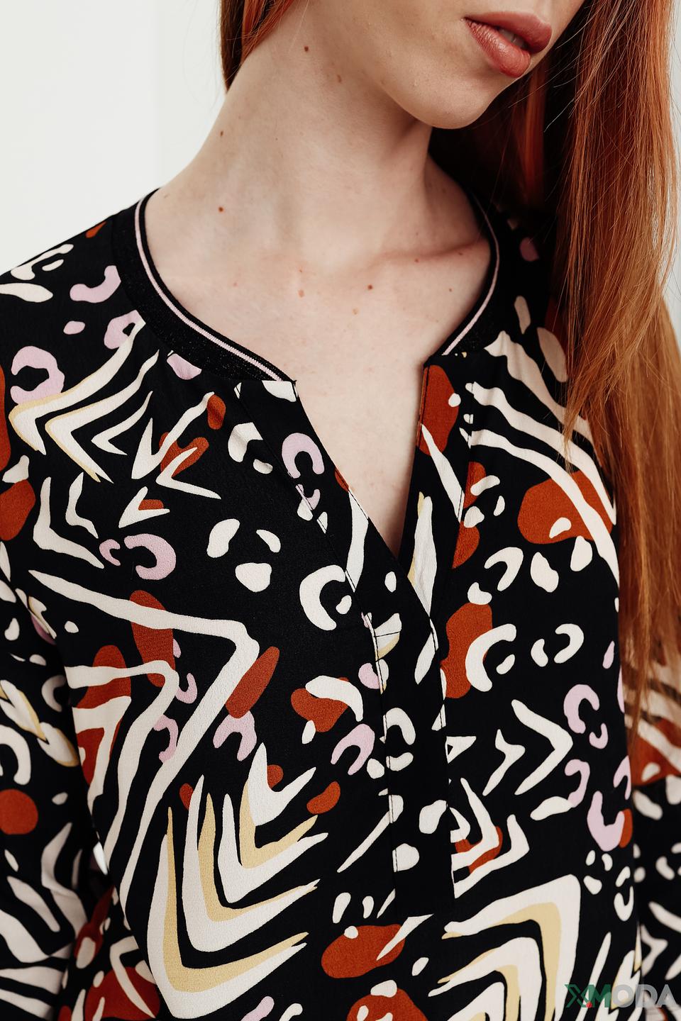 Блуза Oui с принтом абстракция