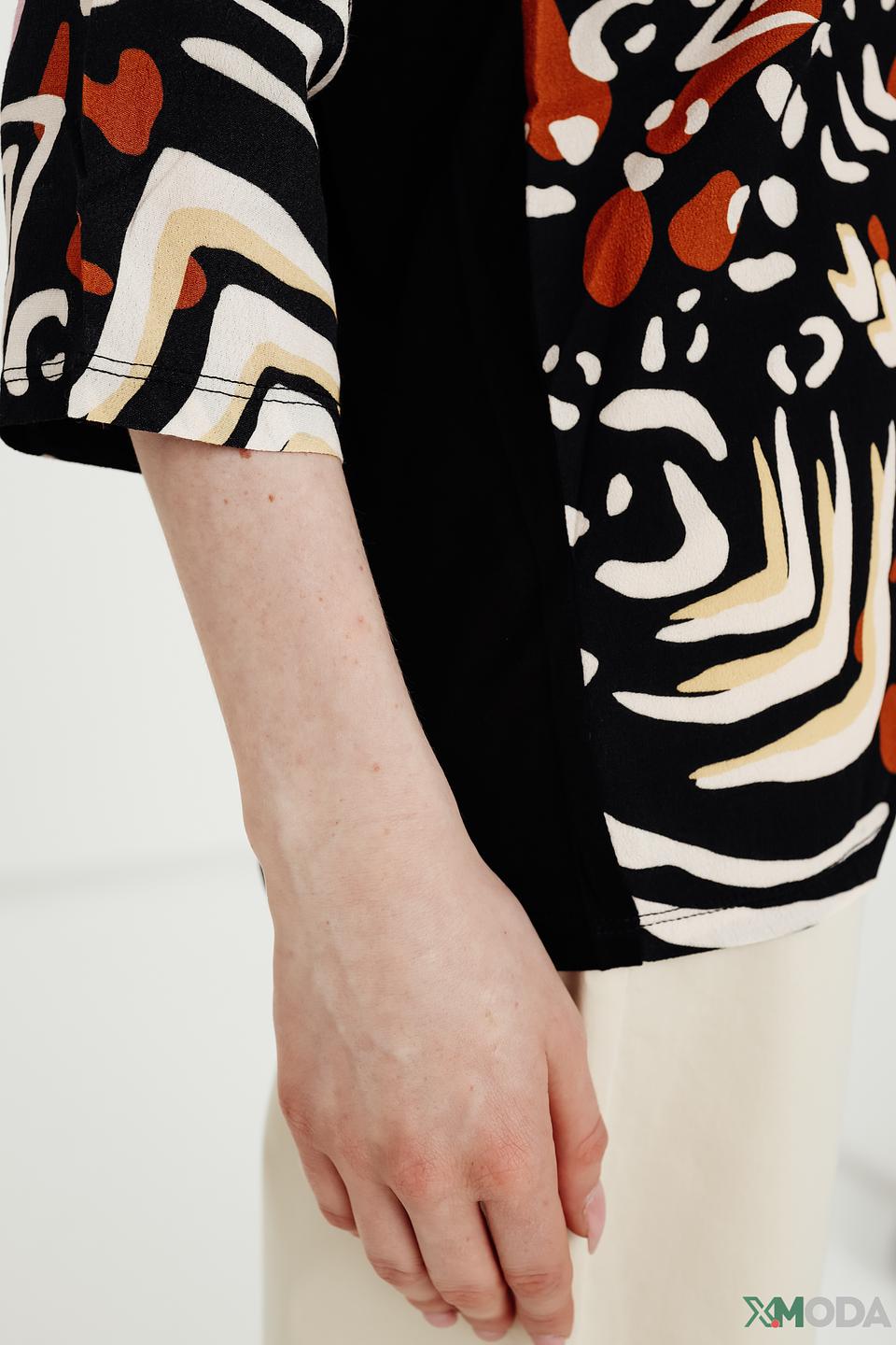 Блуза Oui с принтом абстракция