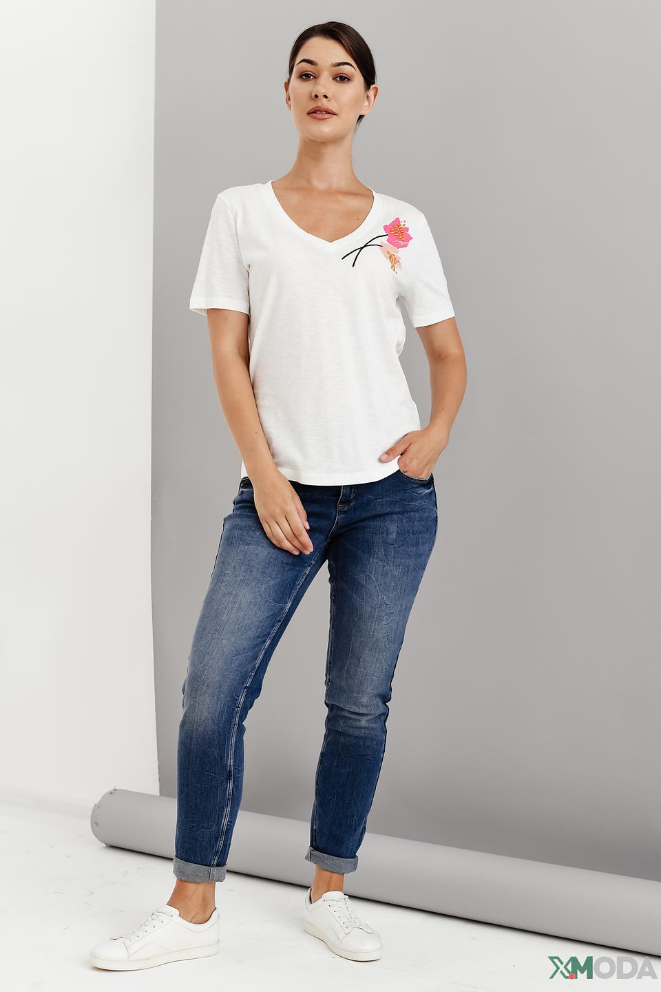 Джинсы скинни Oui синие