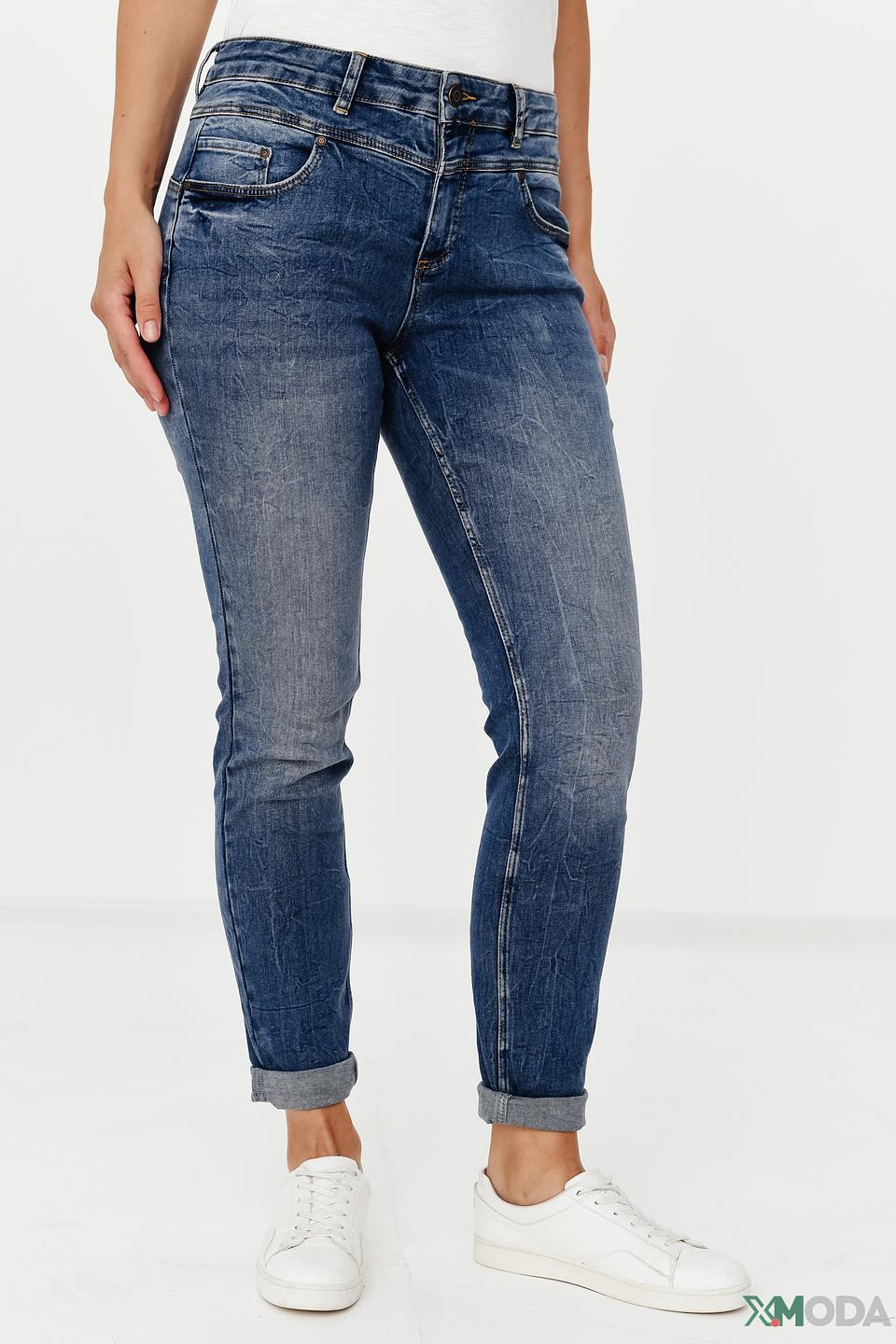 Джинсы скинни Oui синие