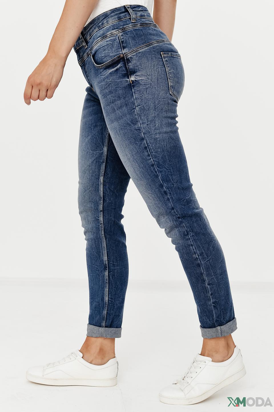 Джинсы скинни Oui синие