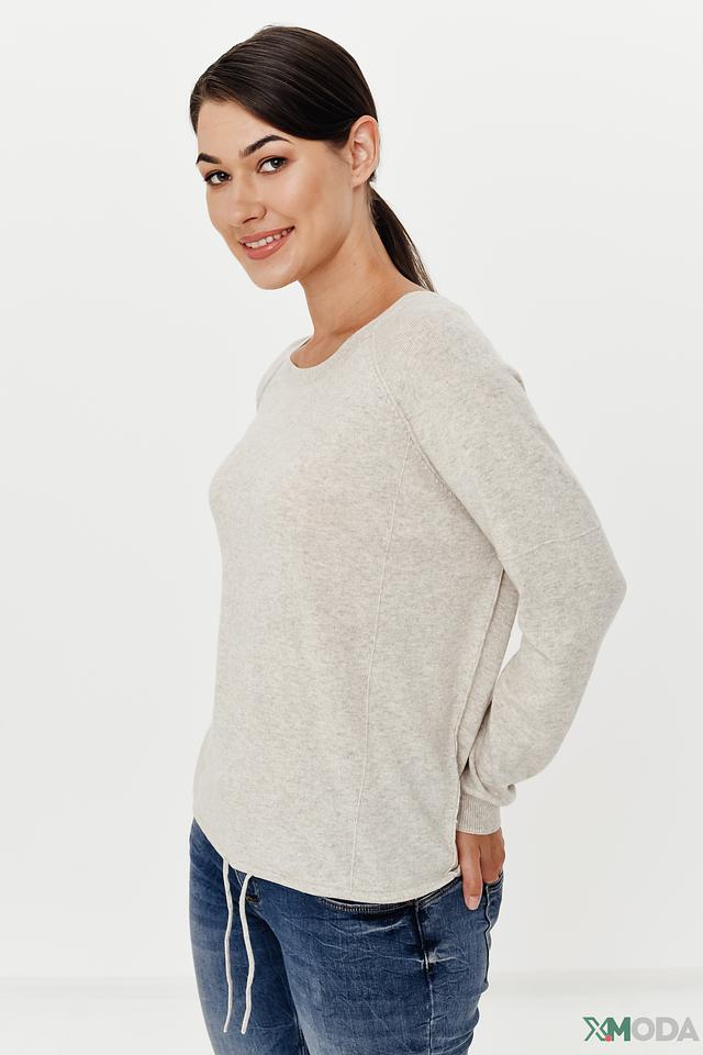 Пуловер Oui бежевый