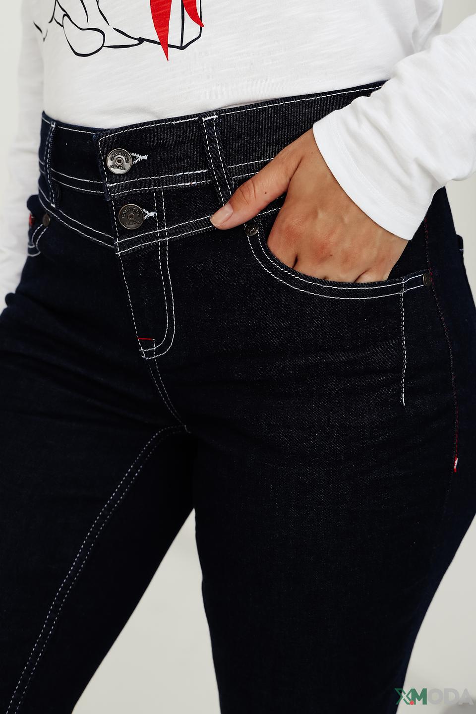 Джинсы Lisa Campione с контрастной отделкой