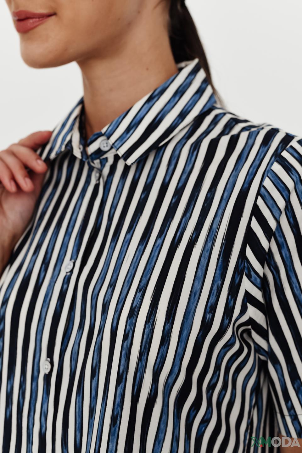 Платье Margittes в полоску и с принтом