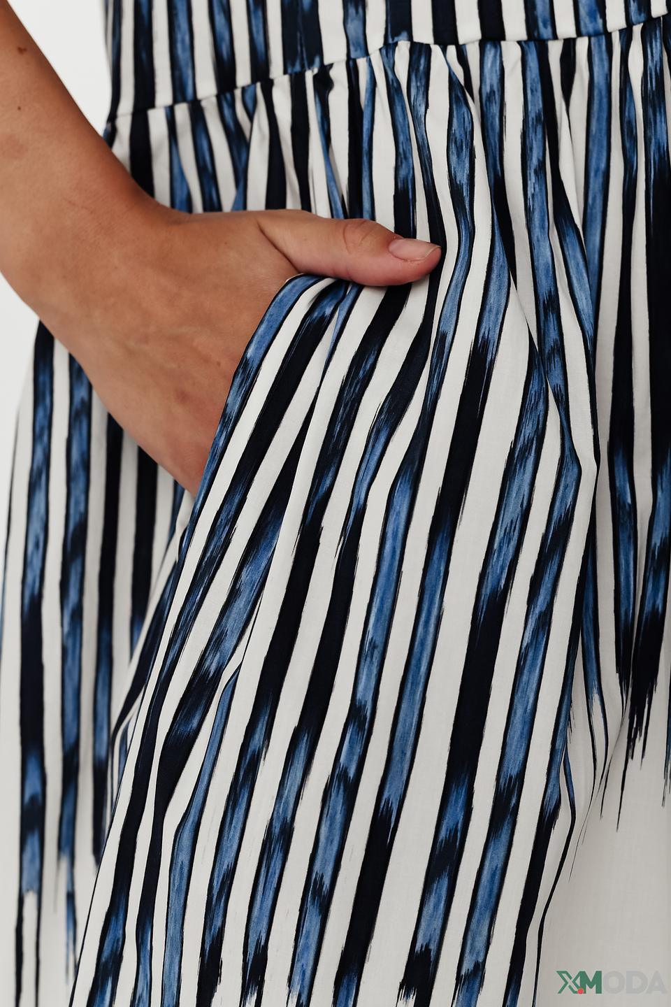 Платье Margittes в полоску и с принтом