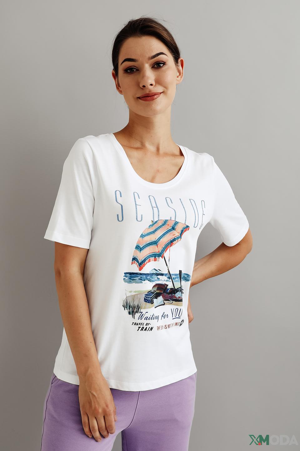 Футболка Margittes с принтом Seaside