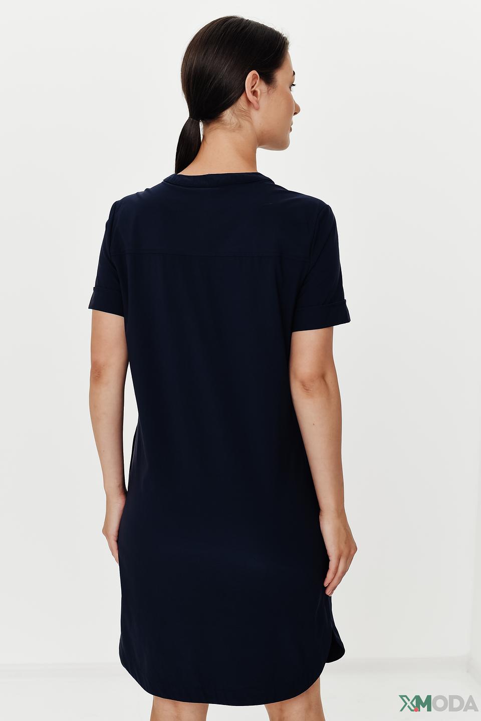 Платье Bianca приталенное тёмно-синее