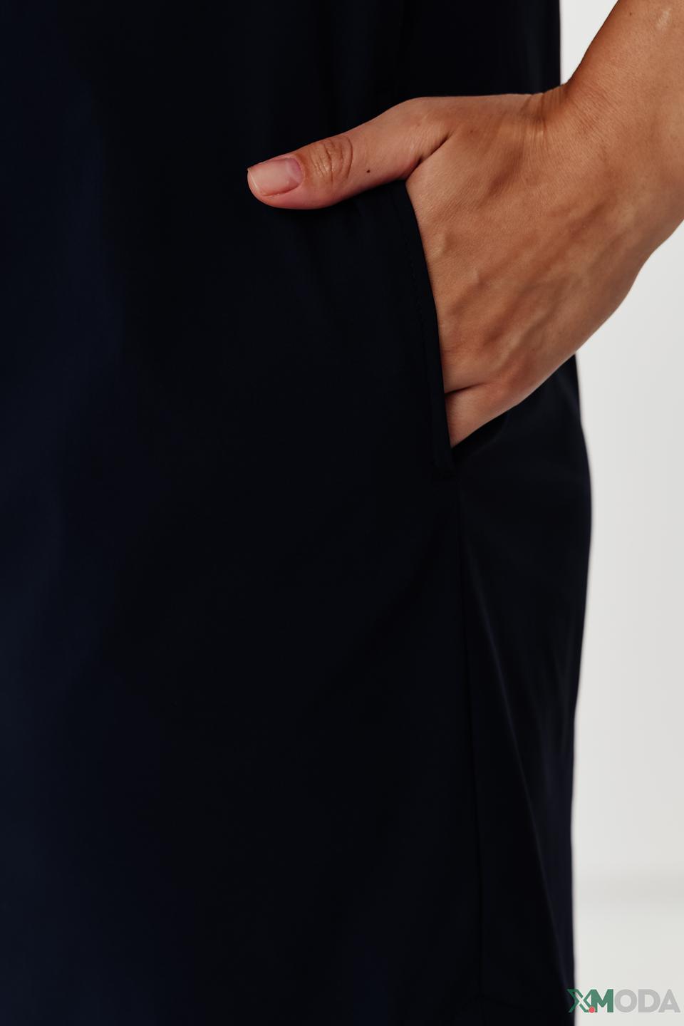 Платье Bianca приталенное тёмно-синее