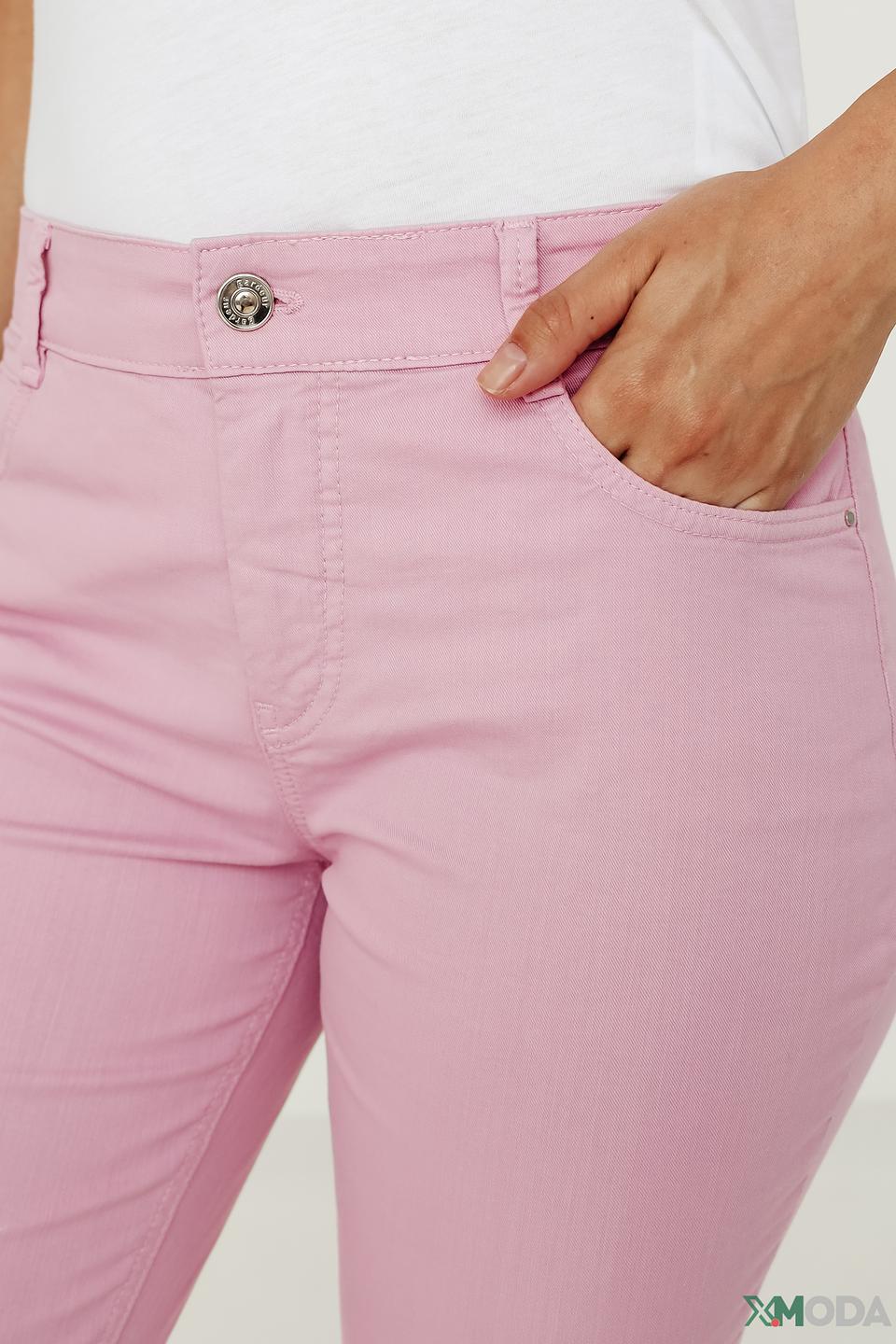 Капри Gardeur розовый с необработанным краем