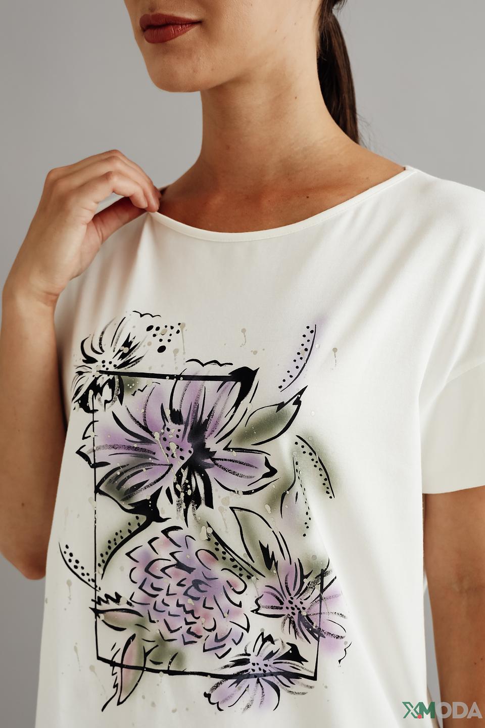 Футболка Lisa Campione с цветочным принтом