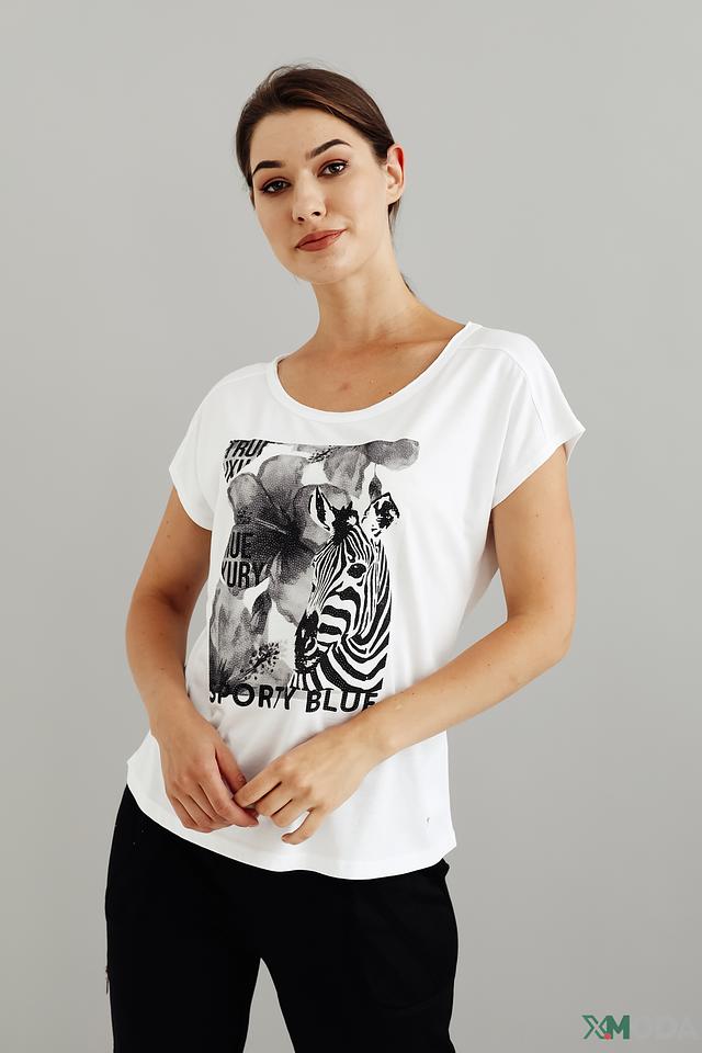 Футболка Monari с принтом зебры