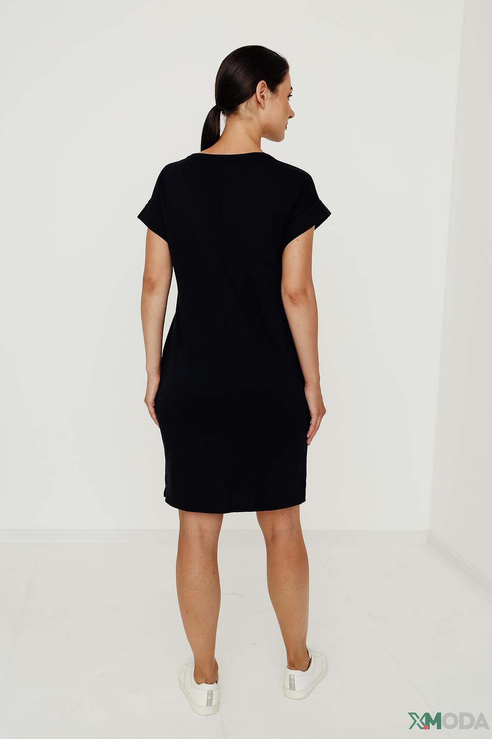 Платье Monari с принтом Sail Away чёрное