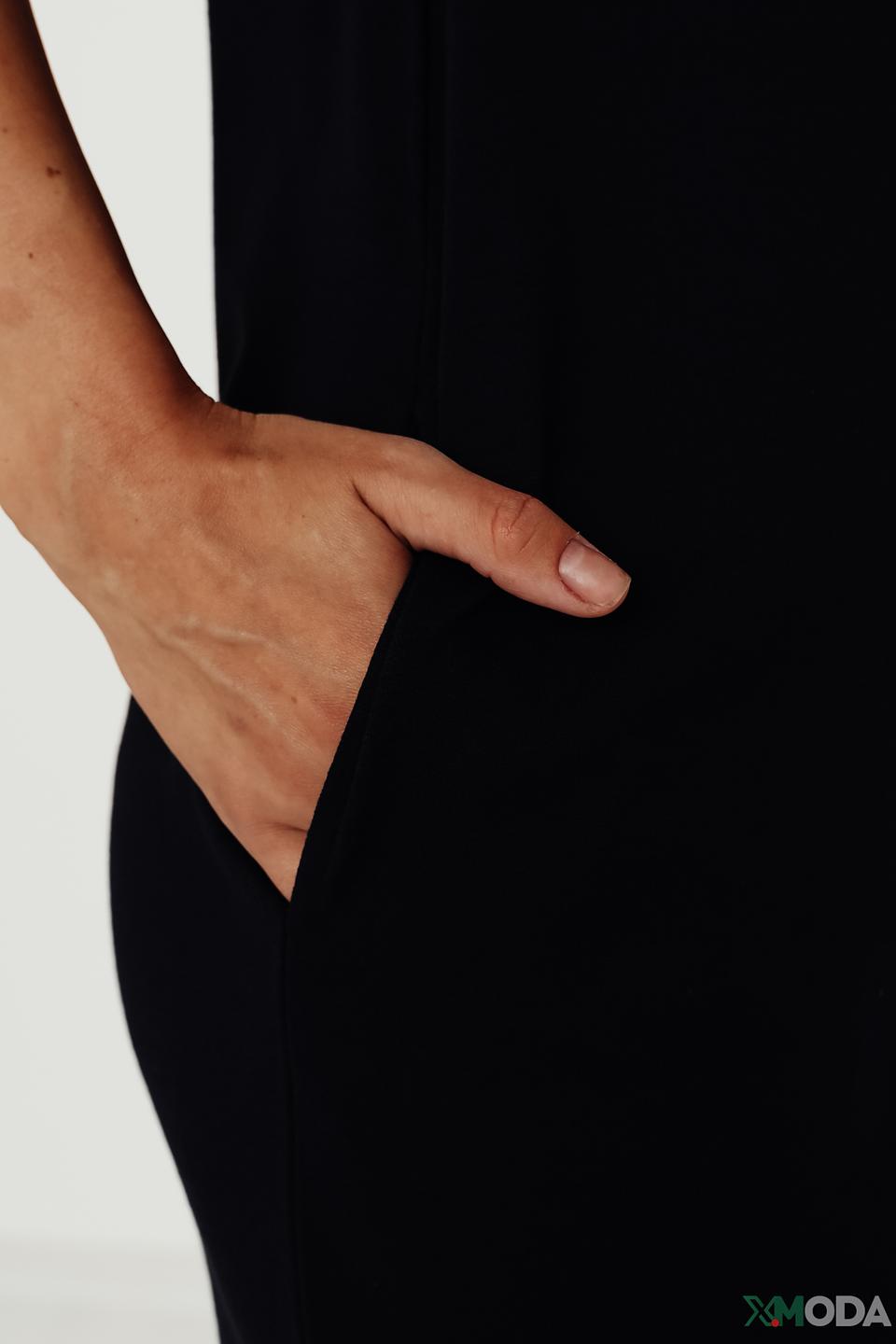 Платье Monari с принтом Sail Away чёрное