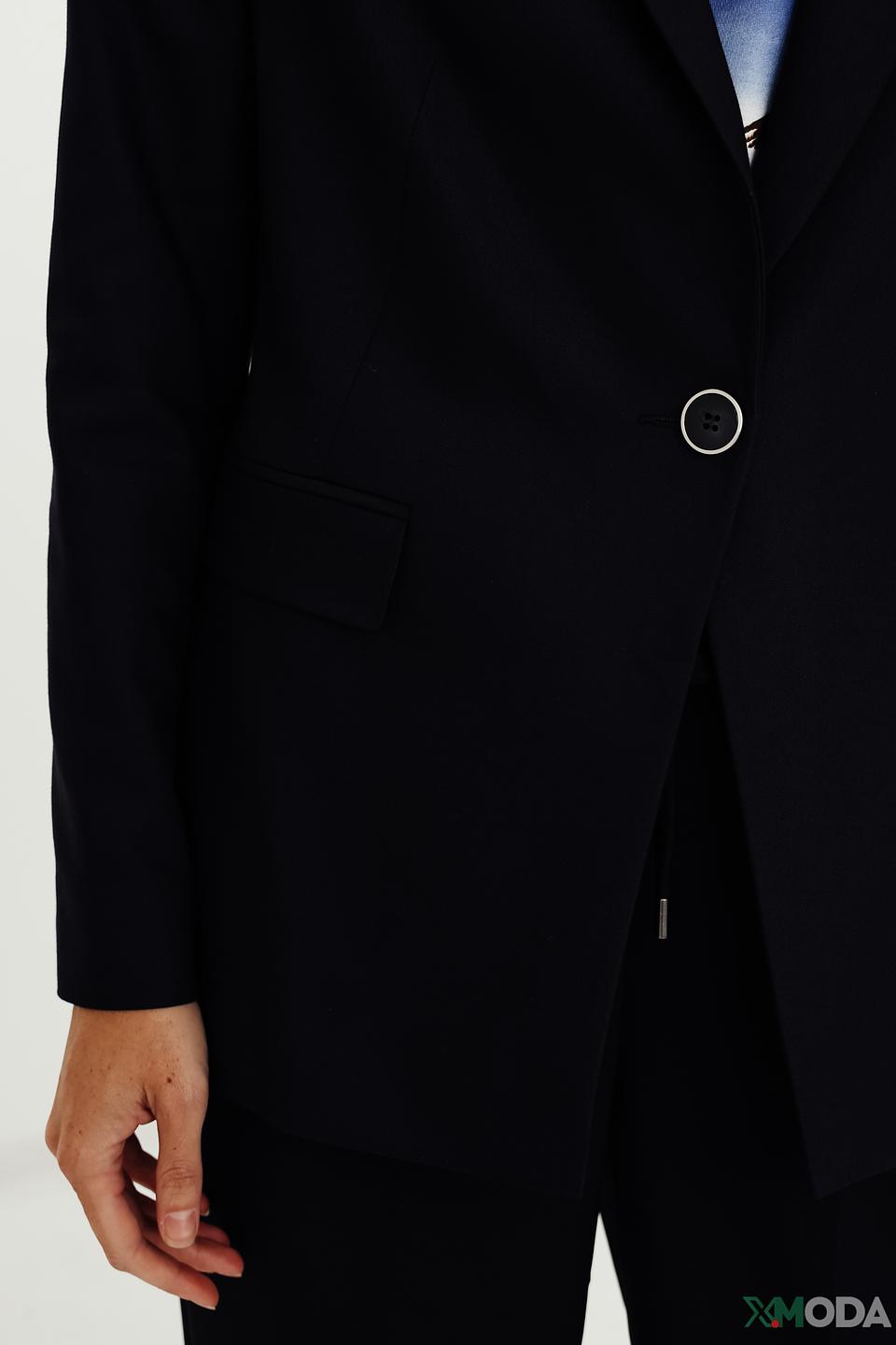 Жакет Comma приталенный тёмно-синий